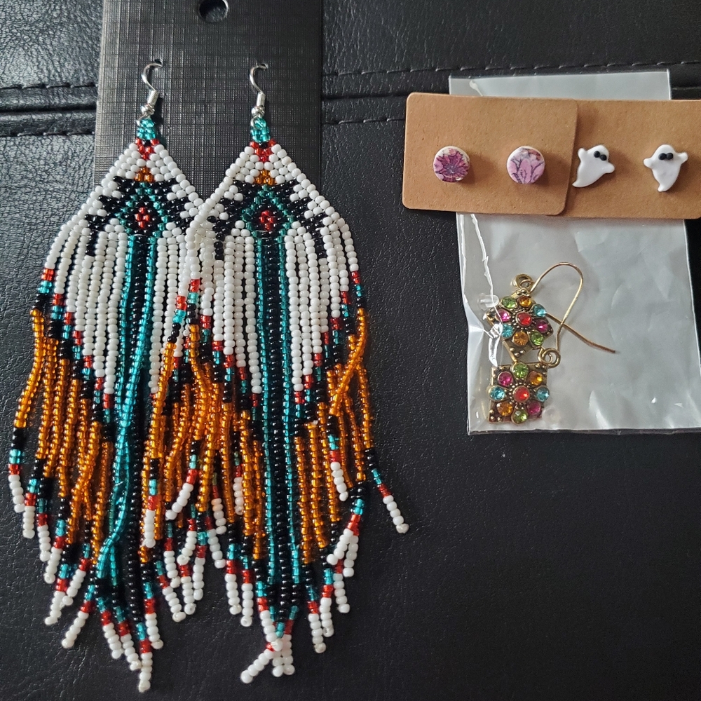 New Never Worn 4 sets of Earrings